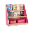LIBRARY UNIT, 3 Fixed Shelves, Cyan