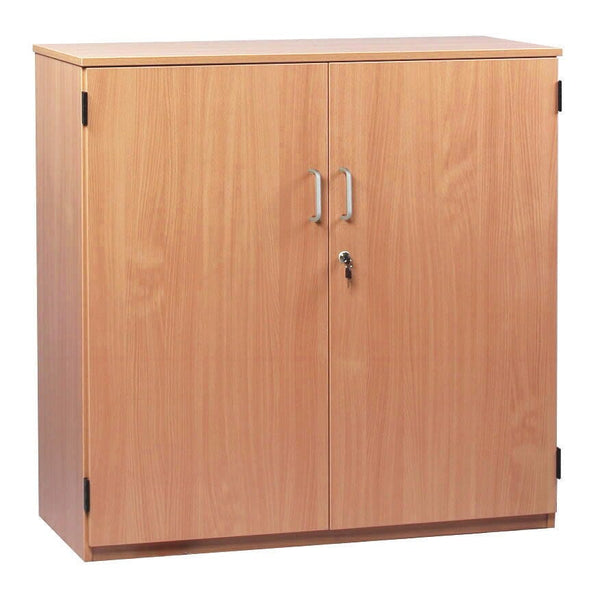 CLASSROOM STORAGE, STOCK CUPBOARD, 1 Fixed & 2 Adjustable Shelves, 1018mm height, Beech