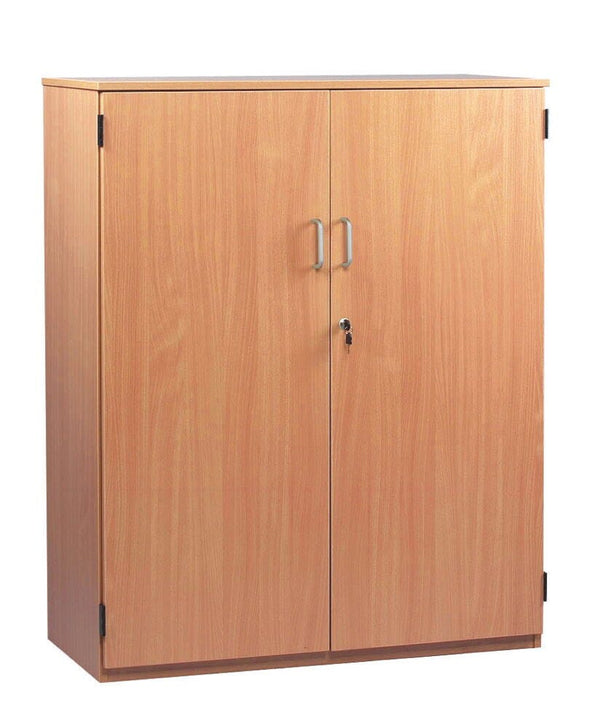 CLASSROOM STORAGE, STOCK CUPBOARD, 1 Fixed & 2 Adjustable Shelves, 1268mm height, Beech