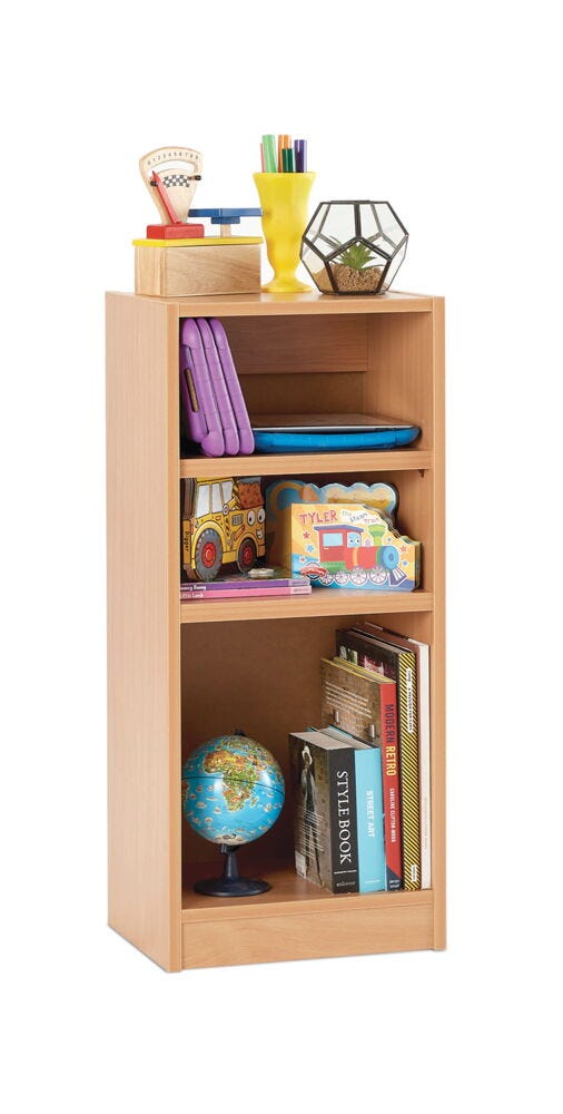LIBRARY SHELVING, NARROW SINGLE SIDED STATIC SHELVING, 900mm height