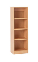 LIBRARY SHELVING, NARROW SINGLE SIDED STATIC SHELVING, 1200mm height