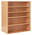 LIBRARY SHELVING, DOUBLE SIDED STATIC SHELVING, 1200mm height