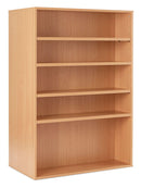 LIBRARY SHELVING, DOUBLE SIDED STATIC SHELVING, 1500mm height