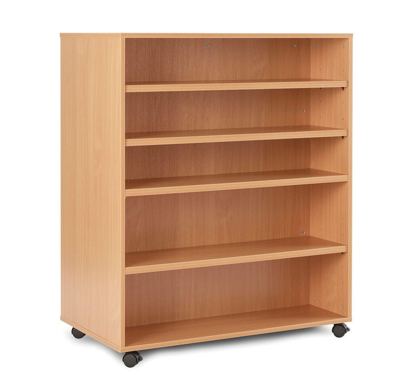 LIBRARY SHELVING, DOUBLE SIDED MOBILE SHELVING, 900mm height