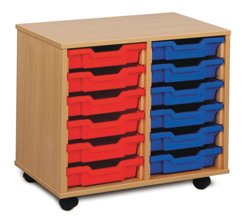 SMARTBUY, MOBILE TRAY UNITS, Shallow Trays, 453 X 617mm height, 700mm wide, 12 Trays