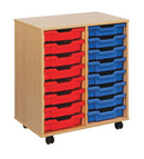 SMARTBUY, MOBILE TRAY UNITS, Shallow Trays, 453 X 789mm height, 700mm wide, 16 Trays