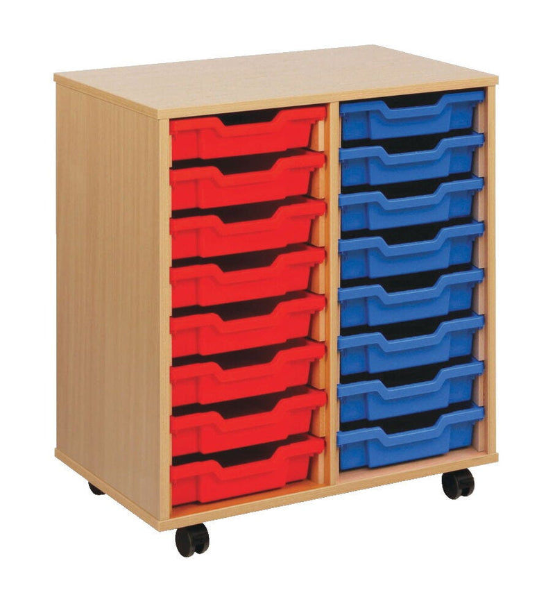 SMARTBUY, MOBILE TRAY UNITS, Shallow Trays, 453 X 789mm height, 700mm wide, 16 Trays