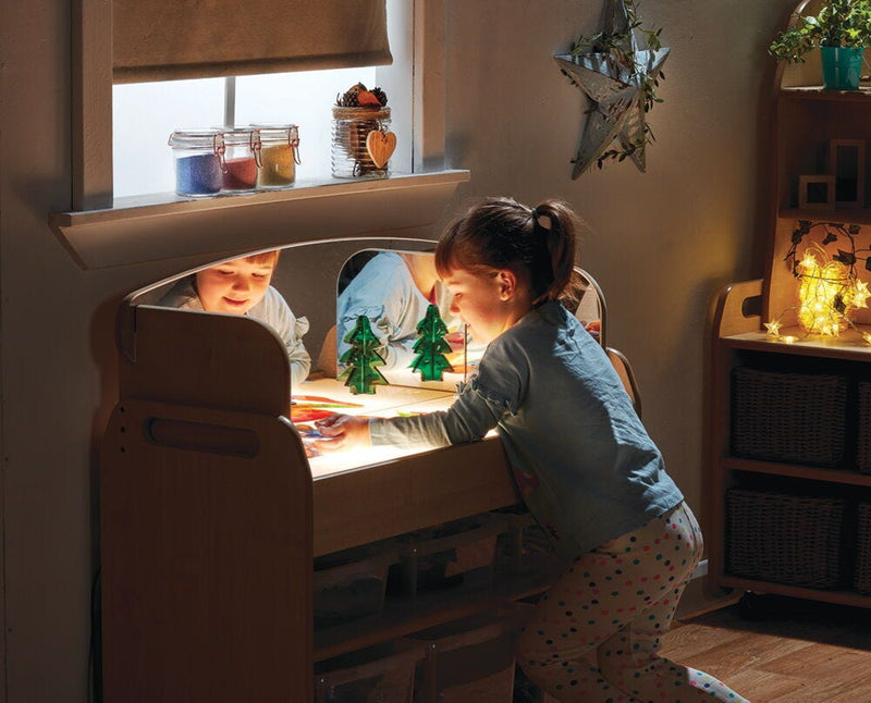 LIGHT BOX TROLLEY, Trolley & Mirror Surround