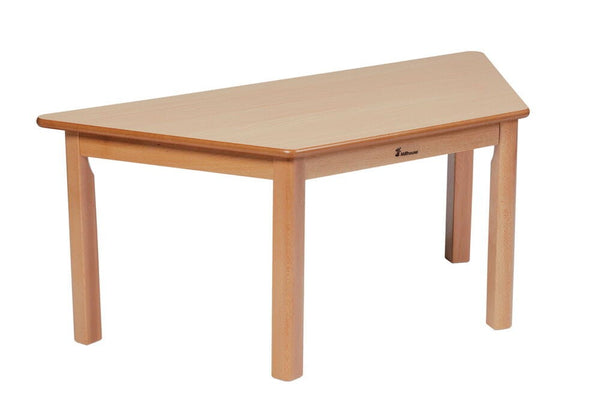 WOODEN TABLES, TRAPEZOIDAL, 320mm height