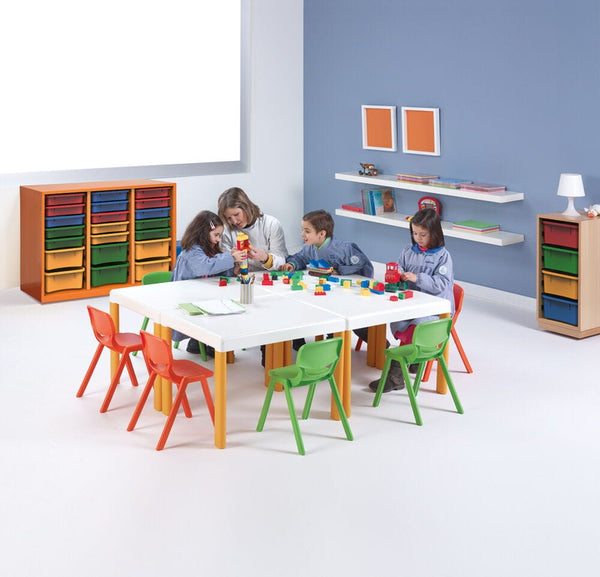 ERGOS CHAIR, Sizemark 1 - 260mm Seat height, Bright Red