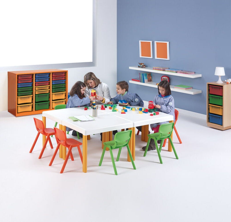 ERGOS CHAIR, Sizemark 1 - 260mm Seat height, Bright Red