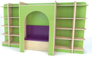 KUBBYCLASS RANGE, READING NOOK SET - BUNDLE DEAL, Maple/Lime Finish with Violet Pads