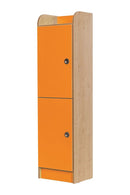 KUBBYCLASS LOCKERS, TWO DOOR, Maple/Maple