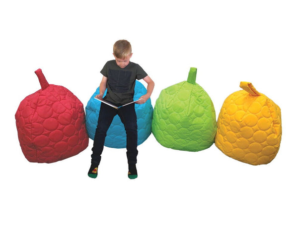 QUILTED OUTDOOR SEATING, Bean Bags, Large, Set of 4