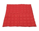 QUILTED OUTDOOR SEATING, Square Mats, Large, Red, Each