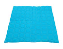QUILTED OUTDOOR SEATING, Square Mats, Large, Aqua, Each