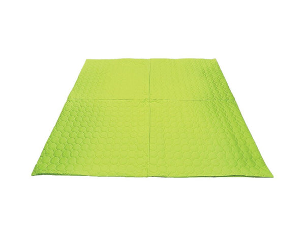 QUILTED OUTDOOR SEATING, Square Mats, Large, Lime, Each