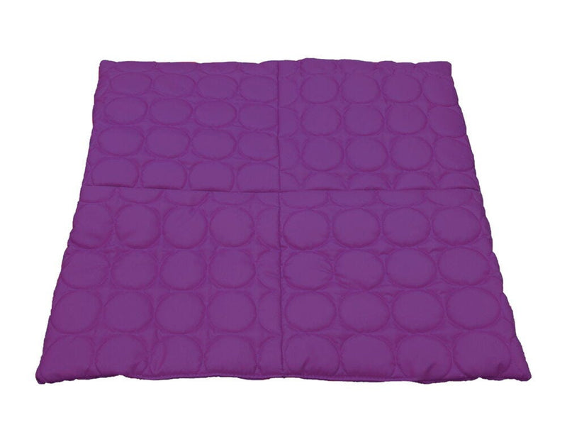 QUILTED OUTDOOR SEATING, Square Mats, Large, Purple, Each