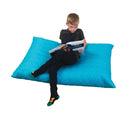 QUILTED OUTDOOR SEATING, Child Giant Floor Cushion, Aqua, Each