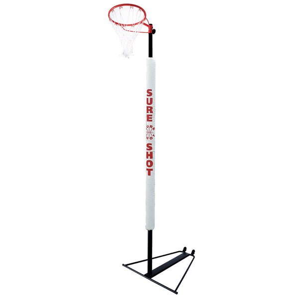 Sure Shot 502 Transportable Netball Post Pair, C/W 507 Pole Padding