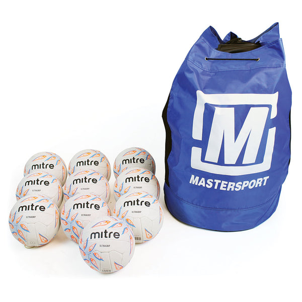 Mitre Ultragrip Netball Size 4, Bag of 10