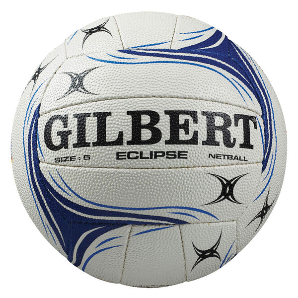 Gilbert Eclipse Netball Size 4, White/Blue