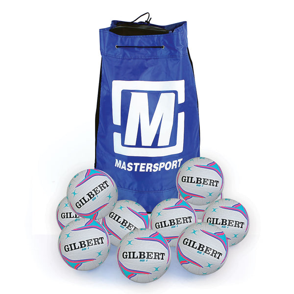 Gilbert All Purpose Trainer Netball Size 5, Bag of 10