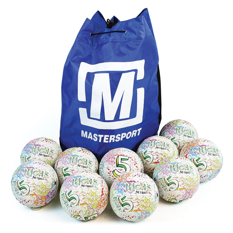 Gilbert High 5 Netball Size 4, Bag of 10
