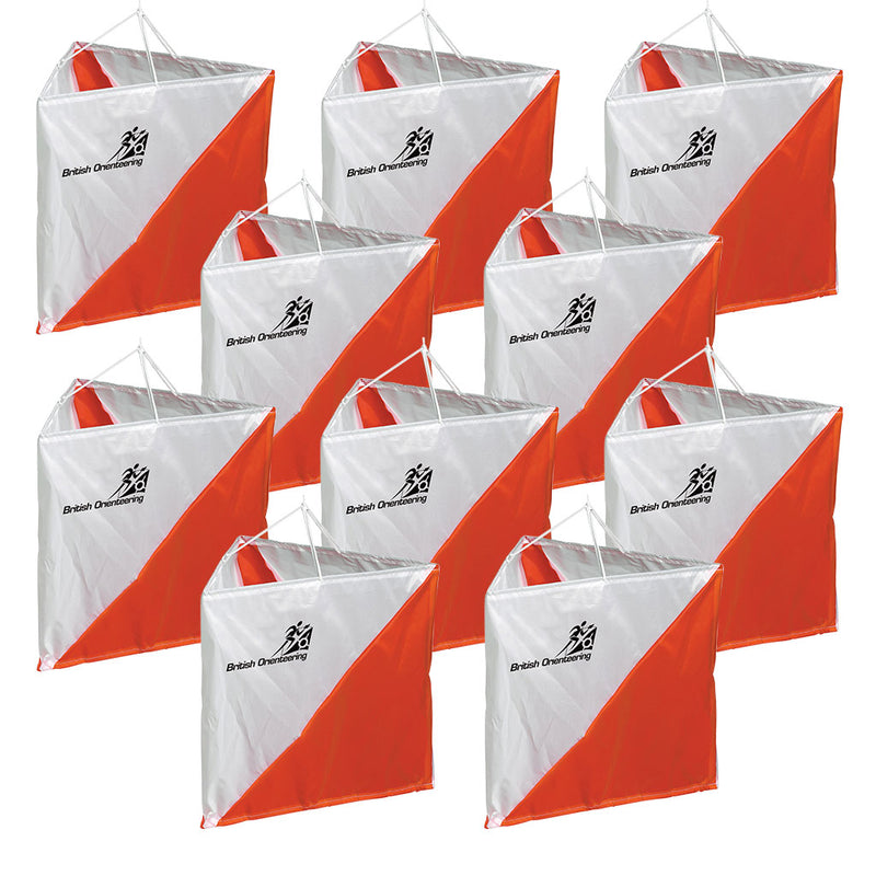 Orienteering Control Flag With Logo, 15 X 15cm