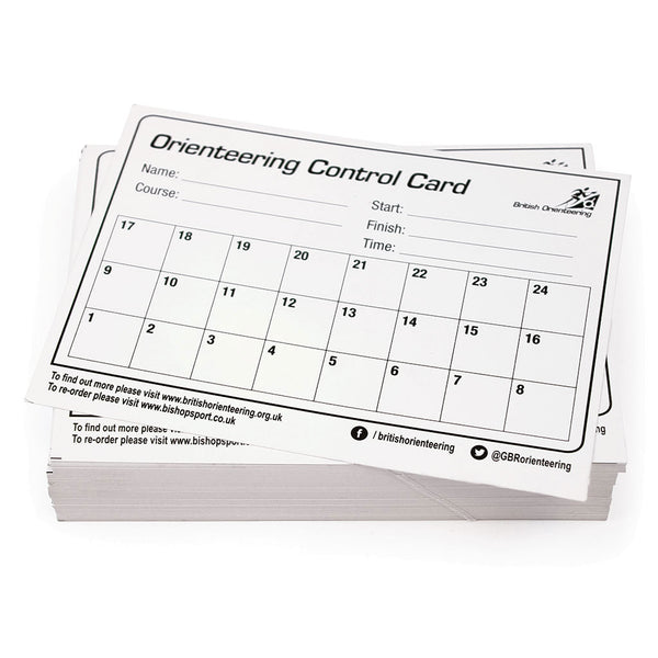 British Orienteering School Control Cards 