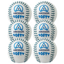 Aresson Softy Rounders Ball White, Set of 6
