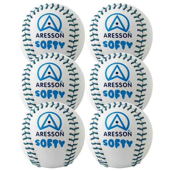 Aresson Softy Rounders Ball White, Set of 6