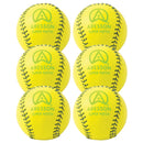 Aresson Super Match Rounders Ball Yellow, Set of 6