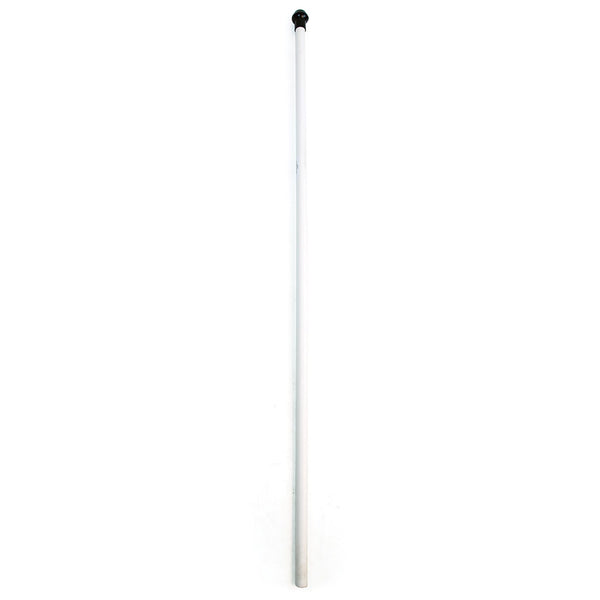 Aresson Plastic Rounders Post With Safety Pommel 1.2M, White
