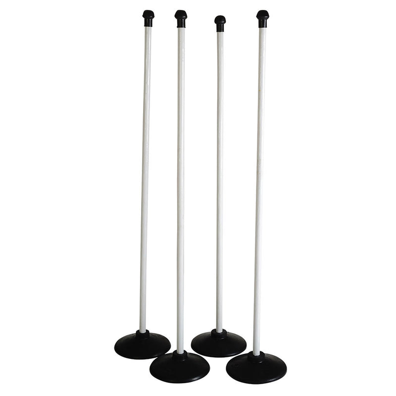 Aresson Plastic Rounders Posts And Bases 0.90M, White, Set of 4
