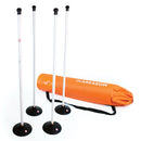 Aresson Wooden Rounders Posts And Bases 1.20M, White, Bag of 4