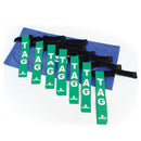 Tag Rugby Belt Green, Set of 7