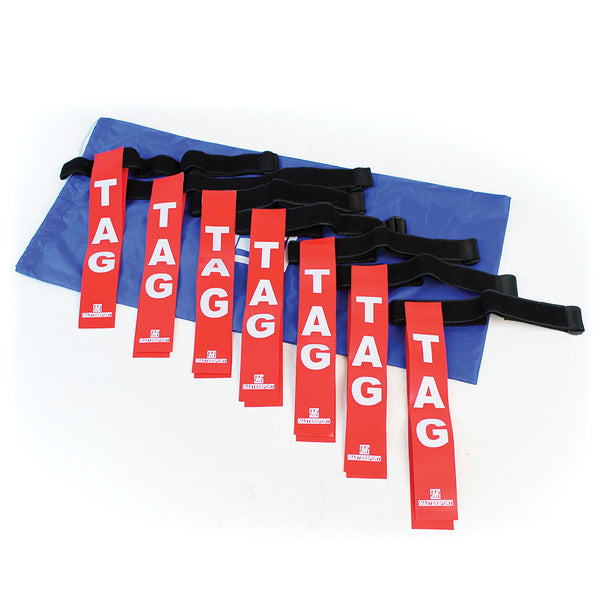 Tag Rugby Belt Red, Set of 7