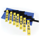 Tag Rugby Belt Yellow, Set of 7