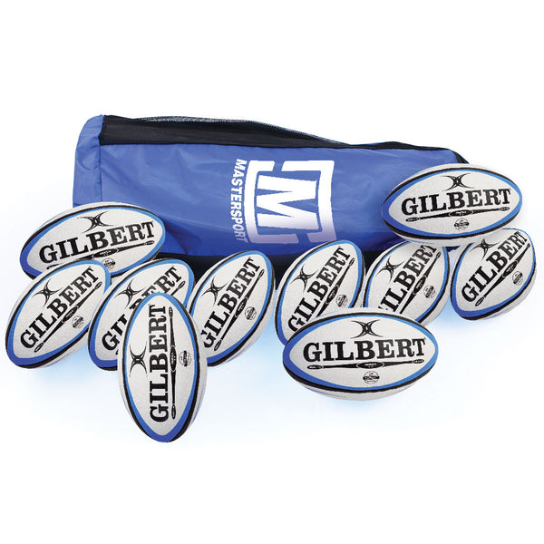Gilbert Omega Match Rugby Ball Size 4, Bag of 10