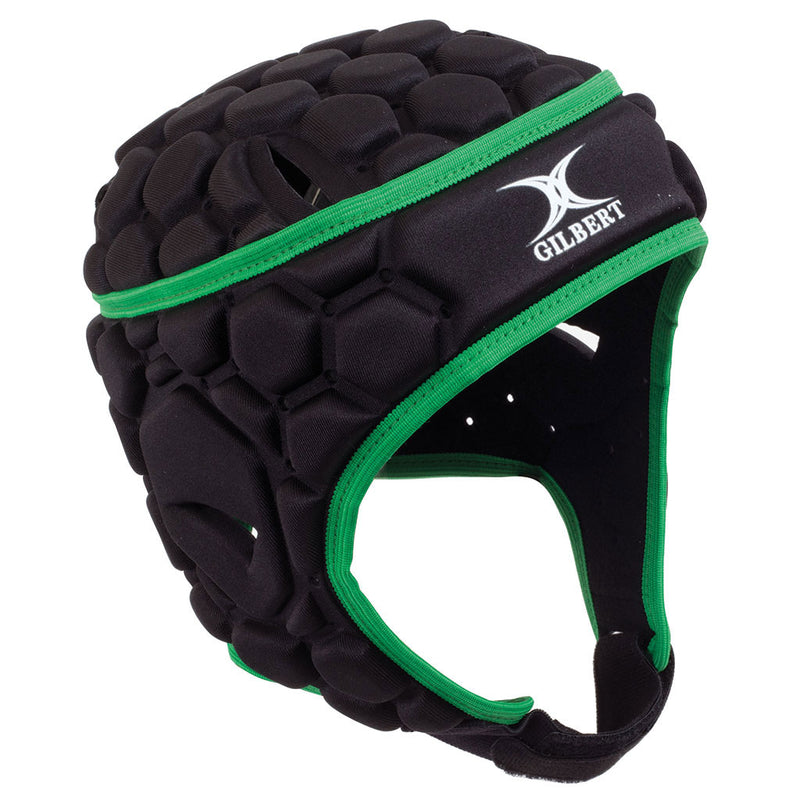 Gilbert Falcon 200 Headguard Black/Green, 54cm