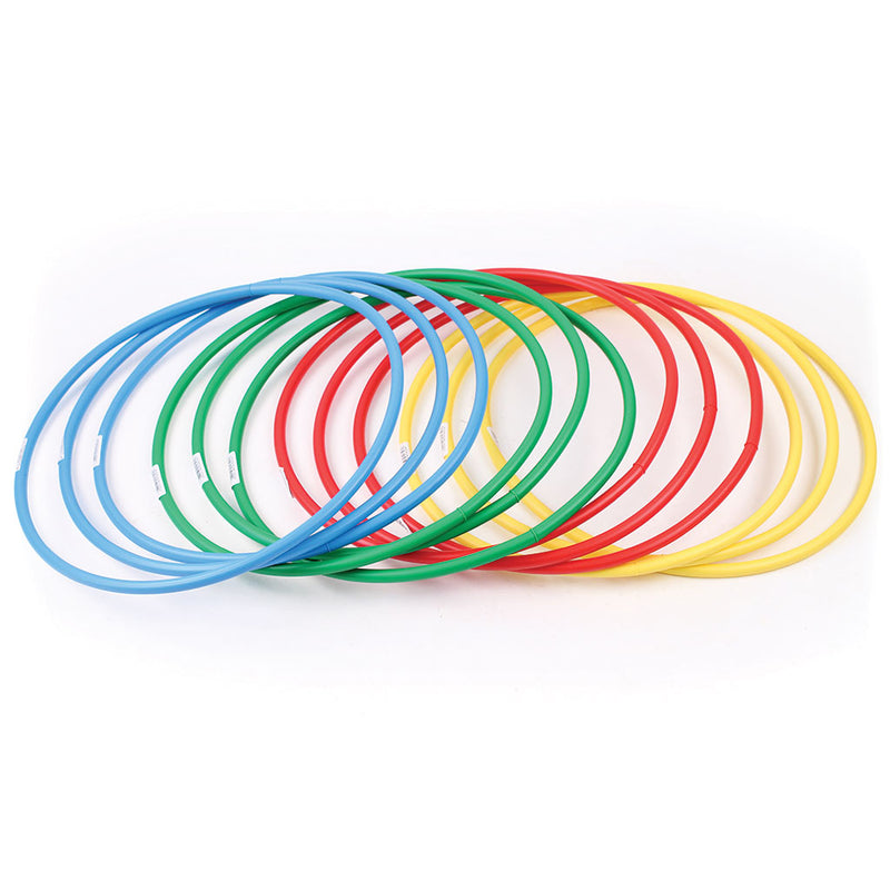 Deluxe Hoop 450mm,Mixed Colours, Set of 12