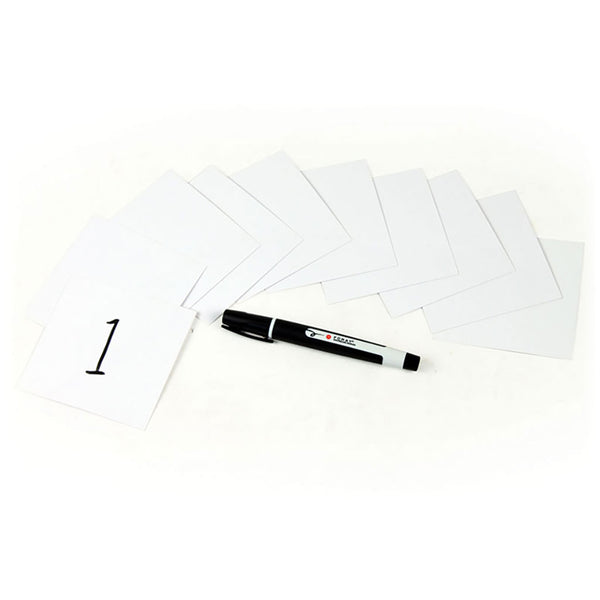 Dry Wipe Card Set of 10