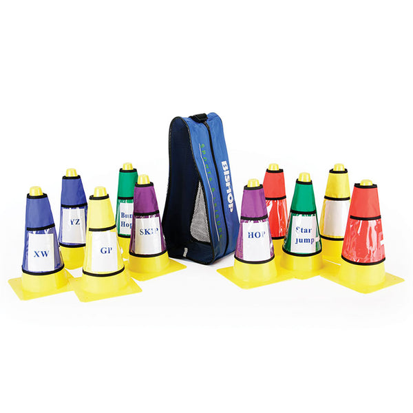 Dry Wipe Card, Sleeve And Cone Set of 10