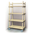 Vendiplas Mobile Shelving Unit Single, Beige