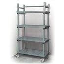 Vendiplas Mobile Shelving Unit Single, Grey