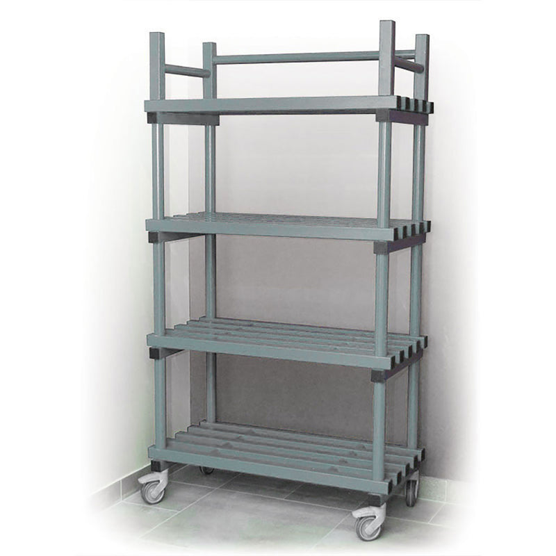 Vendiplas Mobile Shelving Unit Single, Grey