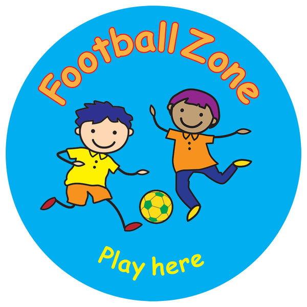 Playtime Zone Signs Football Zone