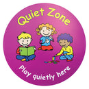 Playtime Zone Signs Quiet Area