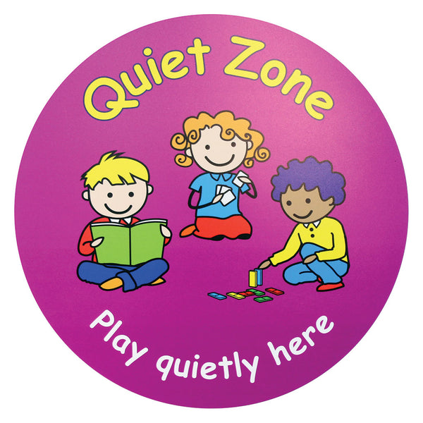 Playtime Zone Signs Quiet Area